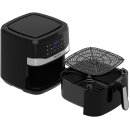TurboTronic Heißluftfritteuse XXL 7,5L - AF7D - Airfryer ohne Öl & Fett, Digital, 12 Programme, 50–200°C, spülmaschinenfest, Rapid-Air 360°