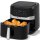 TurboTronic Heißluftfritteuse XXL 7,5L - AF7D - Airfryer ohne Öl & Fett, Digital, 12 Programme, 50–200°C, spülmaschinenfest, Rapid-Air 360°