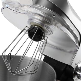 Küchenmaschine 2000W 5L Edelstahl-Rührschüssel Knetmaschine schwarz