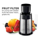 1500W Standmixer mit Fruchtfilter, 1,5L Glas-Behälter BPA-frei Blender schwarz