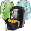 TurboTronic Heissluftfritteuse Retro, 3,5 Liter - AF11M - Heißluftfritteuse, Airfryer, Fritteuse ohne Fett / Öl, 90°C 210°C Heiß Luftfritteuse Air Friteuse Power
