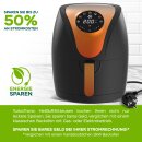 TurboTronic Retro 3,5 Liter - AF9D - digitale Heißluftfritteuse, 7 Programme, Airfryer, Fritteuse ohne Fett / Öl, 50°C - 200°C Airfryer Air Power
