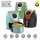 TurboTronic Retro-Heißluftfritteuse 3,5 l – AF9D – digitaler Airfryer ohne Öl, 1200 W, 7 Programme, 50–200 °C, spülmaschinenfest, fettarmes Frittieren