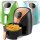 TurboTronic Retro-Heißluftfritteuse 3,5 l – AF9D – digitaler Airfryer ohne Öl, 1200 W, 7 Programme, 50–200 °C, spülmaschinenfest, fettarmes Frittieren
