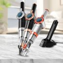 TurboTronic Akku Handstaubsauger - TT-CT20 - 15 kPa – Extrem Saugstark, Kabellos, Mit Ladestation, Beutellos, Für Auto, Haushalt & Tierhaare
