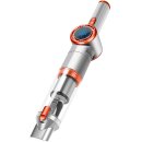TurboTronic Akku Handstaubsauger - TT-CT20 - 15 kPa – Extrem Saugstark, Kabellos, Mit Ladestation, Beutellos, Für Auto, Haushalt & Tierhaare Silber-Orange