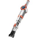 TurboTronic Akku Handstaubsauger - TT-CT20 - 15 kPa – Extrem Saugstark, Kabellos, Mit Ladestation, Beutellos, Für Auto, Haushalt & Tierhaare Silber-Orange