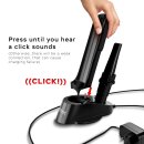 TurboTronic Akku Handstaubsauger - TT-CT20 - 15 kPa – Extrem Saugstark, Kabellos, Mit Ladestation, Beutellos, Für Auto, Haushalt & Tierhaare Silber-Orange