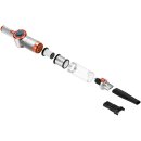 TurboTronic Akku Handstaubsauger - TT-CT20 - 15 kPa – Extrem Saugstark, Kabellos, Mit Ladestation, Beutellos, Für Auto, Haushalt & Tierhaare Silber-Orange