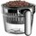 Kaffeemaschine mit Mahlwerk und Becher, 450ml Wassertank, schwarz