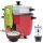 TurboTronic Reiskocher - RC2P - 1,5 Liter mit Dampfgareinsatz aus Edelstahl PLASTIKFREI Rice Cooker Dampfgarer Design kleiner Reistopf mini Milchreis Retro