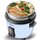 TurboTronic Reiskocher 1,5 Liter mit Dampfgareinsatz aus Edelstahl PLASTIKFREI Rice Cooker Dampfgarer Design kleiner Reistopf mini Milchreis Retro Blau