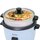 TurboTronic Reiskocher 1,5 Liter mit Dampfgareinsatz aus Edelstahl PLASTIKFREI Rice Cooker Dampfgarer Design kleiner Reistopf mini Milchreis Retro Blau