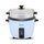 TurboTronic Reiskocher 1 Liter mit Dampfgareinsatz aus Edelstahl PLASTIKFREI Rice Cooker Dampfgarer Design kleiner Reistopf mini Milchreis Retro Blau