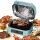 Grill und Heißluftfritteuse TurboAir 1800W, bis zu 6,5 L Volumen mit digitalem Temperaturfühler & Knusperplatte Fleischthermometer Elektrogrill Tischgrill Air Fryer heißluft fritteuse