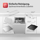 TurboTronic Mini Backofen - AFD32 - 4in1 Heißluftofen und Heißluftfritteuse XXL Version 32L 1700W inkl. Drehspieß, Dörrgerät ab 25°C & Grill, Airfryer, kleine Tisch Pizzaofen bis 6kg Pommes