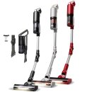 TurboTronic Akku Staubsauger - CV11 - kabelloser 2in1 Stabstaubsauger & Handstaubsauger, 120W, 11 kPa Saugleistung, HEPA Filter, Zyklon-Technologie, LED Bürste