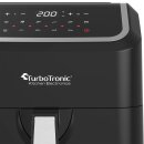 TurboTronic Heissluftfritteuse XL, 5 Liter - AF12 - digitale XL Heißluftfritteuse, 10 Programme, Airfryer, Fritteuse ohne Fett / Öl, 100°C - 200°C Airfryer Luftfritteuse Air Friteuse Power