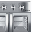 TurboTronic digitaler Heißluftofen XXL - AF32MFD - 32 Liter mit Drehspieß für Hähnchen 4in1 Mini Backofen & Power Heißluftfritteuse Airfryer ab 80°C