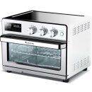 TurboTronic digitaler Heißluftofen XXL - AF32DRD - 32 Liter mit Drehspieß für Hähnchen 5 in1 Mini Backofen, Dörrer & Power Heißluftfritteuse Airfryer ab 25°C