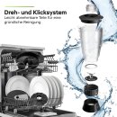 TurboTronic 1900W Küchenmaschine - FP900 - 3L, Food Processor mit Standmixer  Behälter 1,5L Glaskaraffe Raspelscheiben Zitruspresse Zerkleinerer Eiscrusher Power