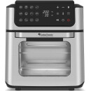TurboTronic digitaler Heißluftofen XXL 12 Liter - AFO12W - 1800 Watt mit Pommes Trommel / Korb & Drehspieß für Hähnchen Mini Backofen & Power Heißluftfritteuse Airfryer Dörrgerät ab 50°C