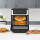 TurboTronic digitaler Heißluftofen XXL 12 Liter - AFO12W - 1800 Watt mit Pommes Trommel / Korb & Drehspieß für Hähnchen Mini Backofen & Power Heißluftfritteuse Airfryer Dörrgerät ab 50°C