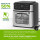 TurboTronic digitaler Heißluftofen XXL 12 Liter - AFO12W - 1800 Watt mit Pommes Trommel / Korb & Drehspieß für Hähnchen Mini Backofen & Power Heißluftfritteuse Airfryer Dörrgerät ab 50°C