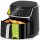 TurboTronic Heißluftfritteuse XXL - TT-AF13D - Airfryer 8 Liter 1700W Digital 13 Programme Touch-Display 80 bis 200°C Große Familiengröße Einlagegitter Schwarz