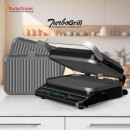 TurboTronic Kontaktgrill - CG900 - abnehmbare Grillplatten, LCD-Display, digital, 180° Öffnung, Tischgrill, Paninimaker, Elektrogrill, Steak- und Burgergrill, Silber