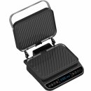 TurboTronic Kontaktgrill - CG900 - abnehmbare Platten, LCD Display, digital, 180° Öffnung, Tischgrill, Paninimaker, Elektrogrill, Fleischgrill, Burgergrill, Steakgrill, Sandwichtoaster