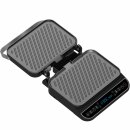 TurboTronic Kontaktgrill - CG900 - abnehmbare Platten, LCD Display, digital, 180° Öffnung, Tischgrill, Paninimaker, Elektrogrill, Fleischgrill, Burgergrill, Steakgrill, Sandwichtoaster