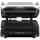 TurboTronic Kontaktgrill - CG900 - abnehmbare Grillplatten, LCD-Display, digital, 180° Öffnung, Tischgrill, Paninimaker, Elektrogrill, Steak- und Burgergrill, Silber