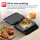 TurboTronic Kontaktgrill - CG900 - abnehmbare Grillplatten, LCD-Display, digital, 180° Öffnung, Tischgrill, Paninimaker, Elektrogrill, Steak- und Burgergrill, Silber