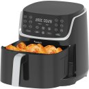 TurboTronic Heissluftfritteuse XXL 8 Liter - AF13D - digitale XL Heißluftfritteuse, 13 Programme, Airfryer, große Fritteuse ohne Fett / Öl, 80°C - 200°C Airfryer Luftfritteuse Air Friteuse Power Schwarz