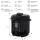 TurboTronic Druckkochtopf - DPC9 - 6L mit 2x Topf Edelstahltopf und beschichtet, Edelstahl Dampfgarer, PLASTIKFREI, Multikocher, elektrischer Schnellkochtopf, Reiskocher, Dampfkochtopf Schwarz