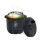 TurboTronic Druckkochtopf - DPC9 - 6L mit 2x Topf Edelstahltopf und beschichtet, Edelstahl Dampfgarer, PLASTIKFREI, Multikocher, elektrischer Schnellkochtopf, Reiskocher, Dampfkochtopf Schwarz