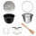 TurboTronic Druckkochtopf - DPC9 - 6L mit 2x Topf Edelstahltopf und beschichtet, Edelstahl Dampfgarer, PLASTIKFREI, Multikocher, elektrischer Schnellkochtopf, Reiskocher, Dampfkochtopf Schwarz