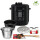TurboTronic Druckkochtopf - DPC9 - 6L mit 2x Topf Edelstahltopf und beschichtet, Edelstahl Dampfgarer, PLASTIKFREI, Multikocher, elektrischer Schnellkochtopf, Reiskocher, Dampfkochtopf Schwarz
