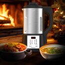 TurboTronic Suppenkocher Suppenbereiter 1,6L, 1000 W, 6 Programme, Suppenautomat, Multikocher, Smoothie-Maker, Baby-Nahrung, Familie