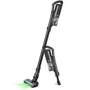 TurboTronic Stielstaubsauger - ZL6 - kabelloser 2in1 Stabstaubsauger & Handstaubsauger, 120W, 11 kPa Saugleistung, Laser-Bodenbürste, Zyklon