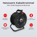 Netzwerk Kabeltrommel CAT6 SFTP RJ45 Keystone Internetverlängerung Netzwerkkabel