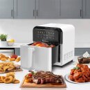 TurboTronic Heißluftfritteuse XL 6L - AF190 - Airfryer ohne Öl & Fett, Digital, 8 Programme, 1600W, 40–200°C, spülmaschinenfest, Rapid-Air