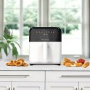TurboTronic Heißluftfritteuse XL 6L - AF190 - Airfryer ohne Öl & Fett, Digital, 8 Programme, 1600W, 40–200°C, spülmaschinenfest, Rapid-Air
