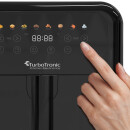 TurboTronic Heißluftfritteuse XL 6L - AF190 - Airfryer ohne Öl & Fett, Digital, 8 Programme, 1600W, 40–200°C, spülmaschinenfest, Rapid-Air Schwarz