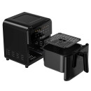 TurboTronic Heißluftfritteuse XL 6L - AF190 - Airfryer ohne Öl & Fett, Digital, 8 Programme, 1600W, 40–200°C, spülmaschinenfest, Rapid-Air Schwarz