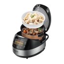 TurboTronic Multikocher DMC22 neues 2024 Modell 5L mit Dampfgarer.860W Elektrisch, Schongarer, Reiskocher, Slow Cooker & 15 Programme, Milchreis, Multivarka