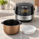 TurboTronic TT-DMC22 Multikocher 5 l, 860 W, 15 Programme: elektrischer Reiskocher, Dampfgarer, Schongarer und Slow Cooker für Milchreis, Multivarka