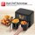 TurboTronic Heißluftfritteuse XXL - DAF8 - doppel Airfryer 2600W / 9L (2x 4,5L Kammer) Silikoneinlage 12 Programme digitale Heißluft Fritteuse ohne Fett Öl Dual Luftfritteuse Air Friteuse Power
