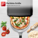 TurboTronic Pizzaofen - PO13 - 37cm (14,6") große Pizza bis 400°C mit Pizzastein Indoor / Outdoor Elektrisch Garten für Zuhause Pizza Back Ofen Tisch Stein Flammkuchen mobiler